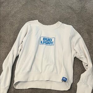 Women's Cream Crew Neck Sweater
